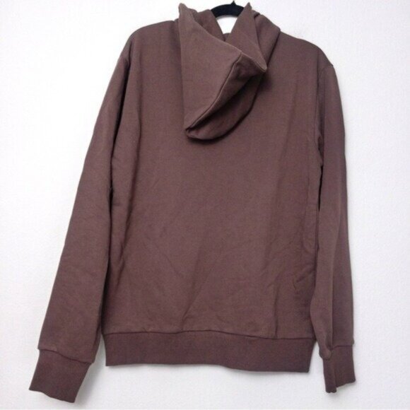 NWT Naked Wardrobe Keep It Chill Hooded Sweatshirt XS Chocolate Oversized Terry - Picture 10 of 11
